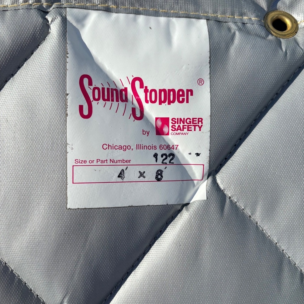 Singer Safety Sound Stopper 122‎ Industrial Acoustic Blankets 4x8 Double Lined